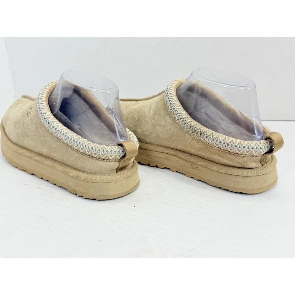 UGG‎ Tazz Platform Slippers Mustard Seed Suede Youth US 4 Kids 1143774K
